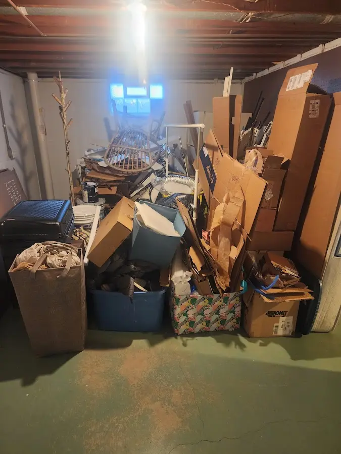 Roll-off dumpster container at job site for Roll Off Dumpster Rental in Fryeburg